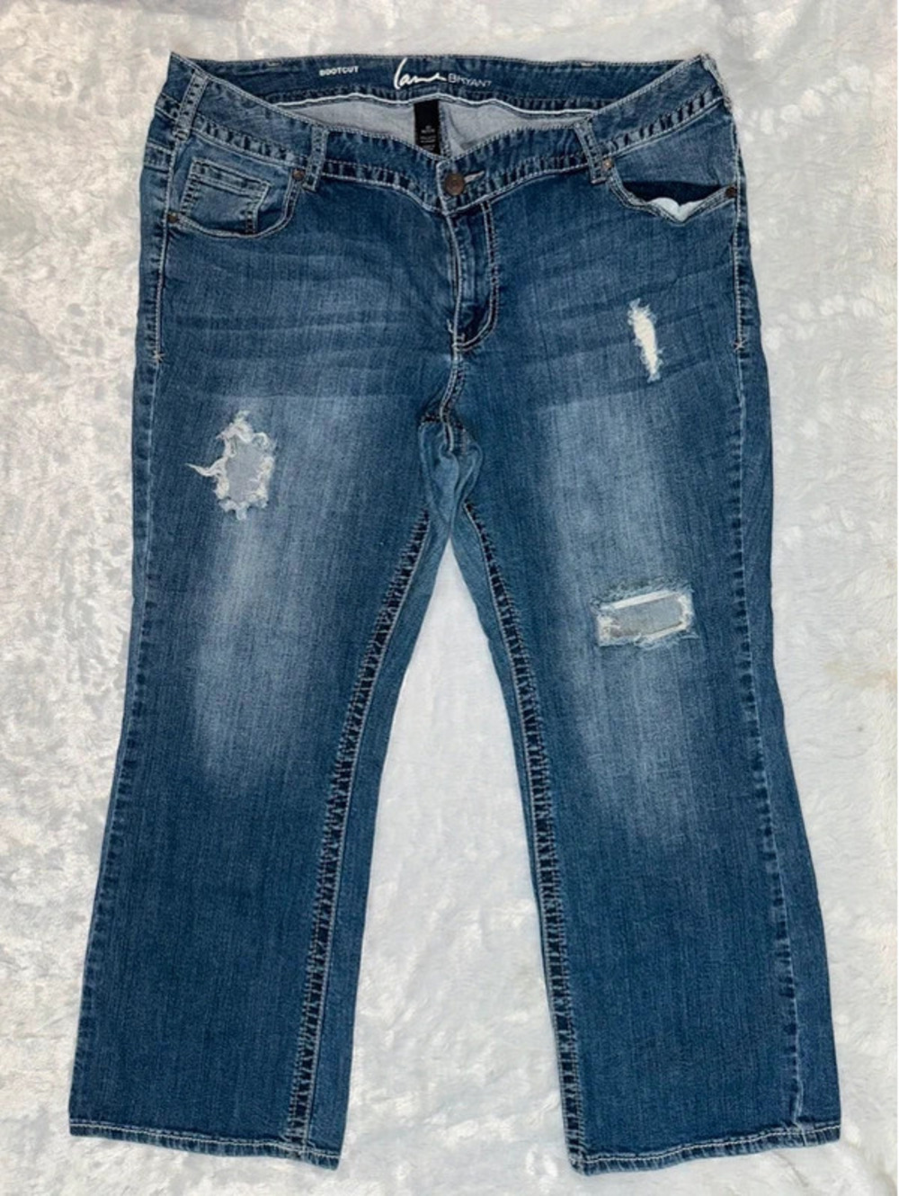 Lane Bryant Womens Bootcut Jeans 22 Petite